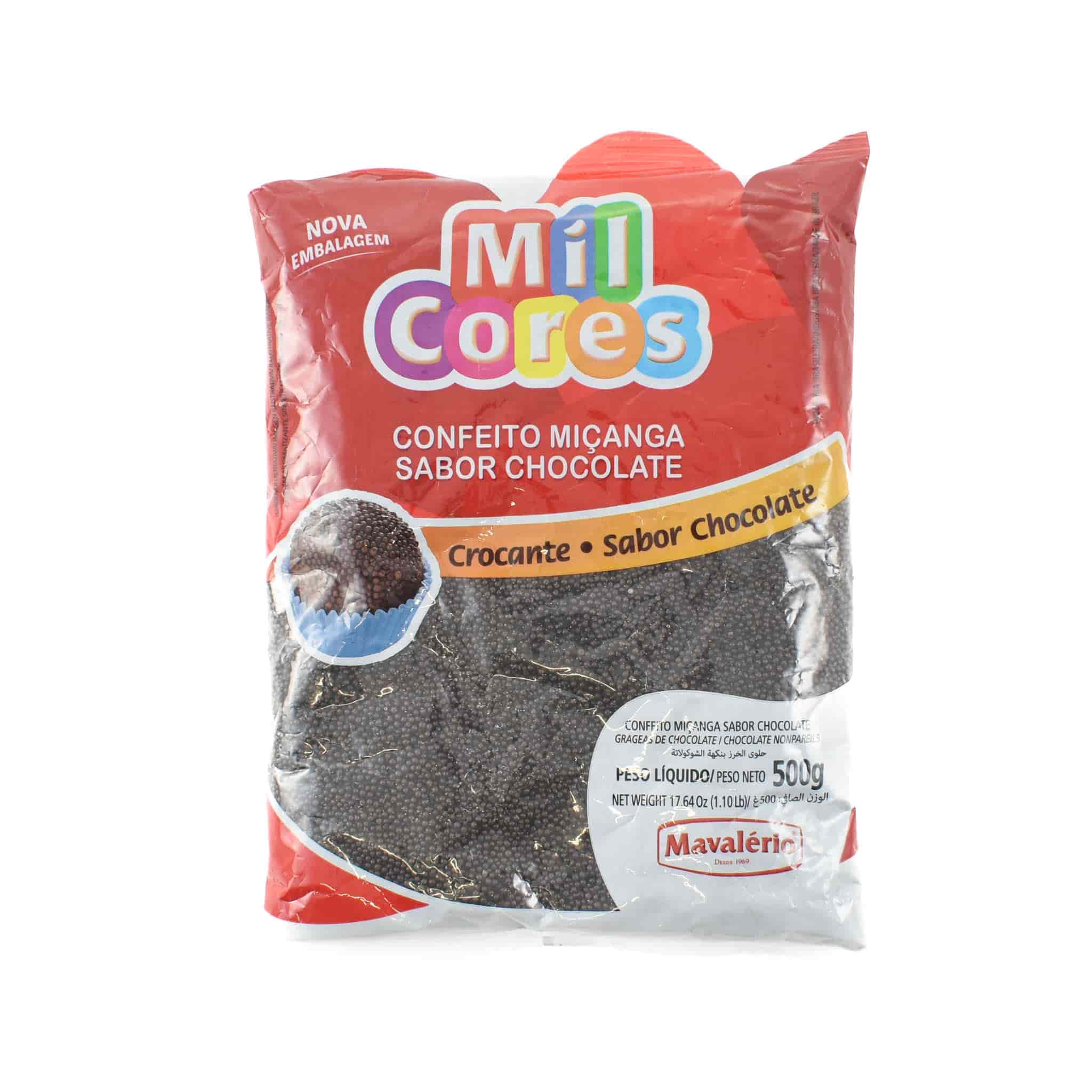 Mil Cores Crunchy Chocolate Sprinkle Balls Decorations, 500g