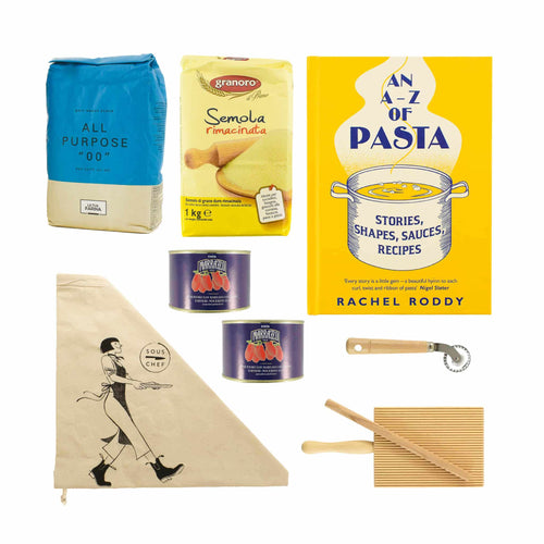 A-Z of Pasta Cookbook and Ingredients Set