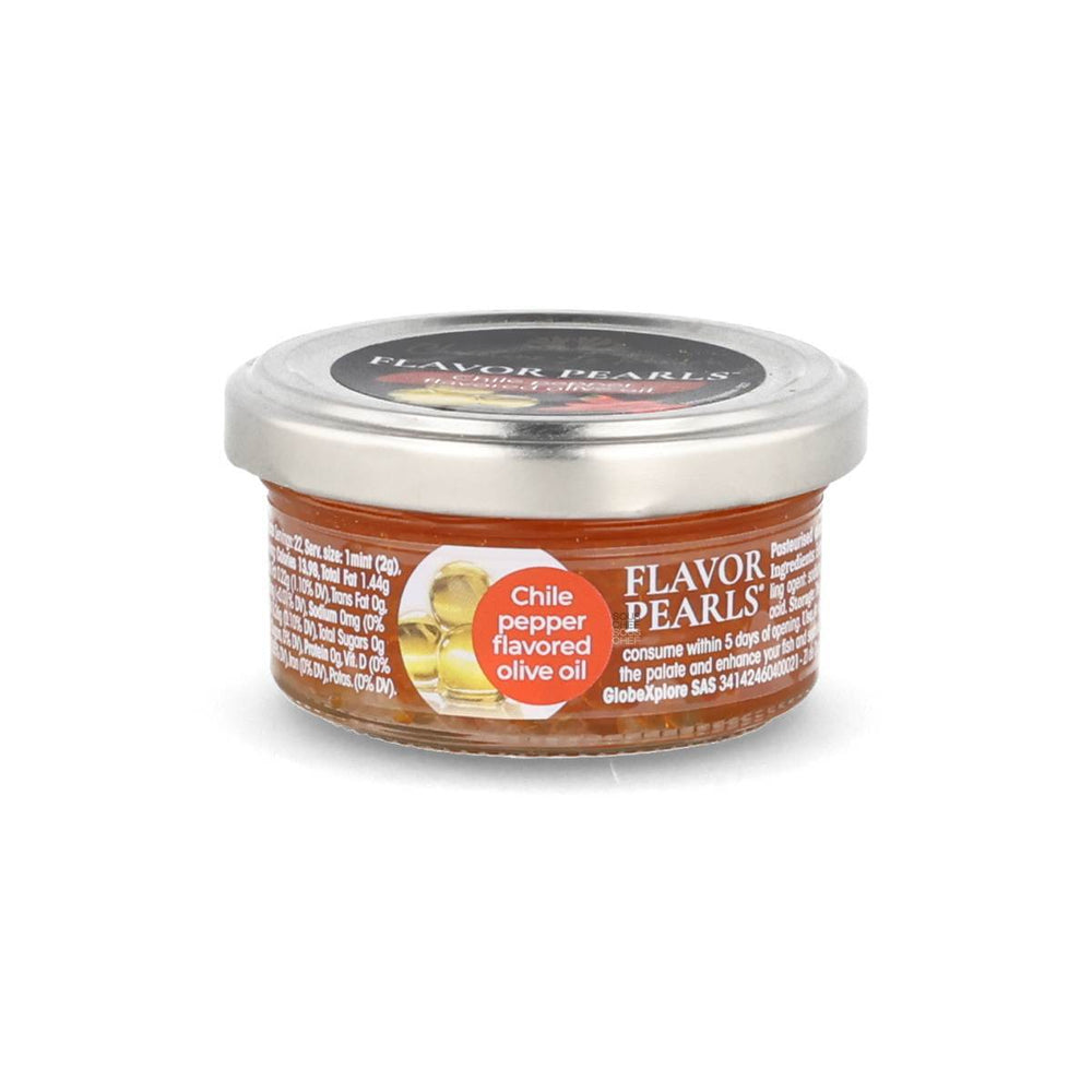 Christine Le Tennier Extra Virgin Olive Oil & Chili Pearls, 45g