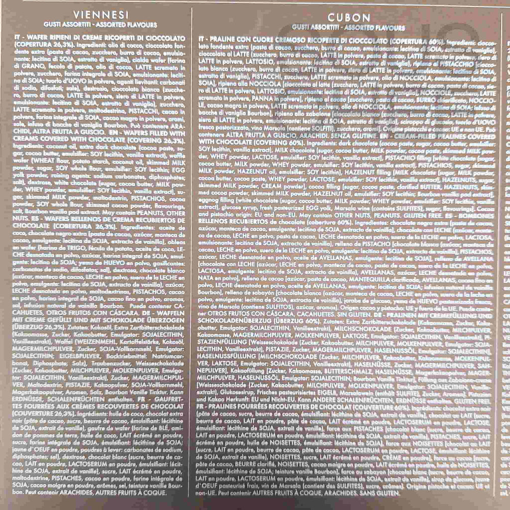 Babbi La Collezione Chocolate Covered Wafer & Praline Selection, 772g