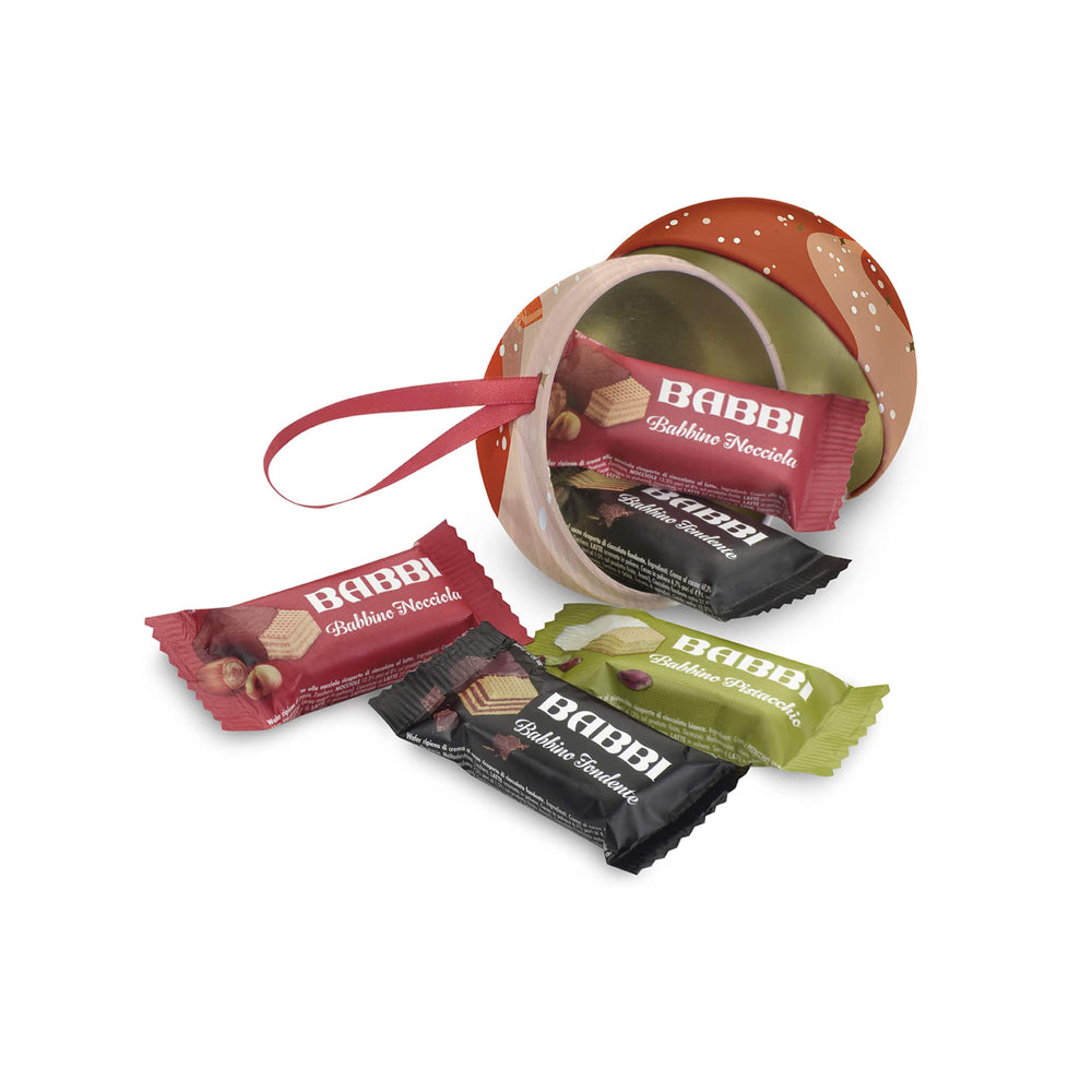 Babbi Babbini Selection in Metal Christmas Bauble, 55g