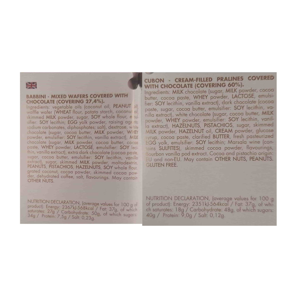 Babbi Metal Easter Egg with Babbini Chocolate Covered Wafers & Chocolate Pralines, 18 pieces