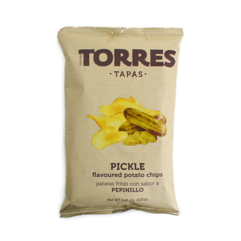 Torres Pickle Potato Crisps, 125g