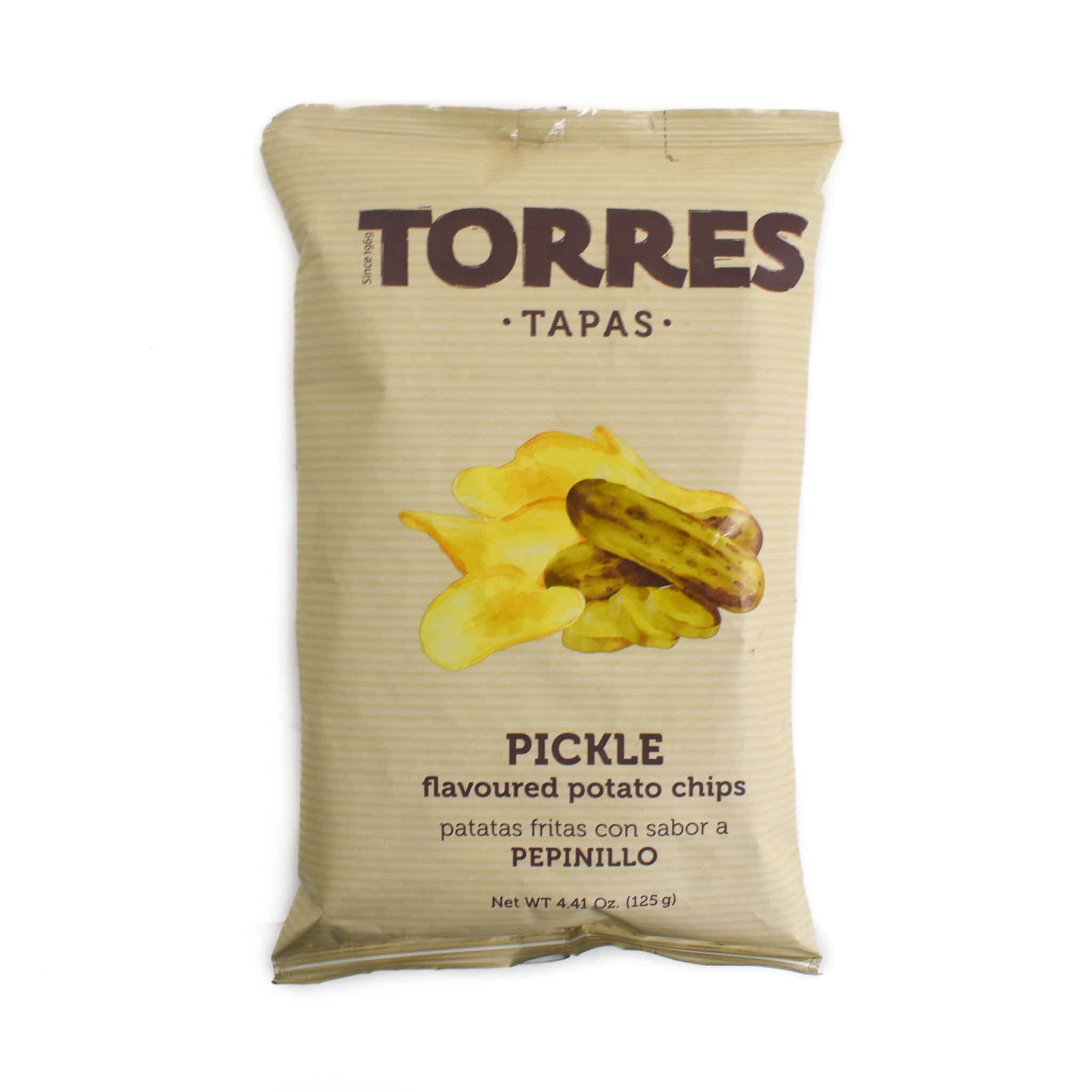 Torres Pickle Potato Crisps, 125g