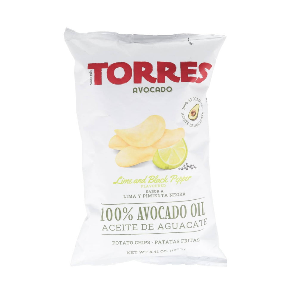 Torres Avocado Oil, Lime & Black Pepper Crisps, 125g