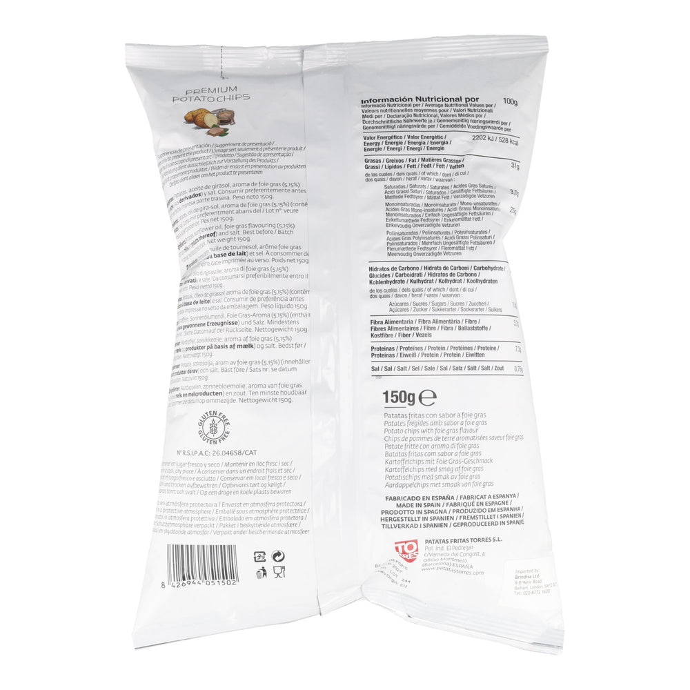 Torres Foie Gras Flavoured Premium Potato Crisps, 150g
