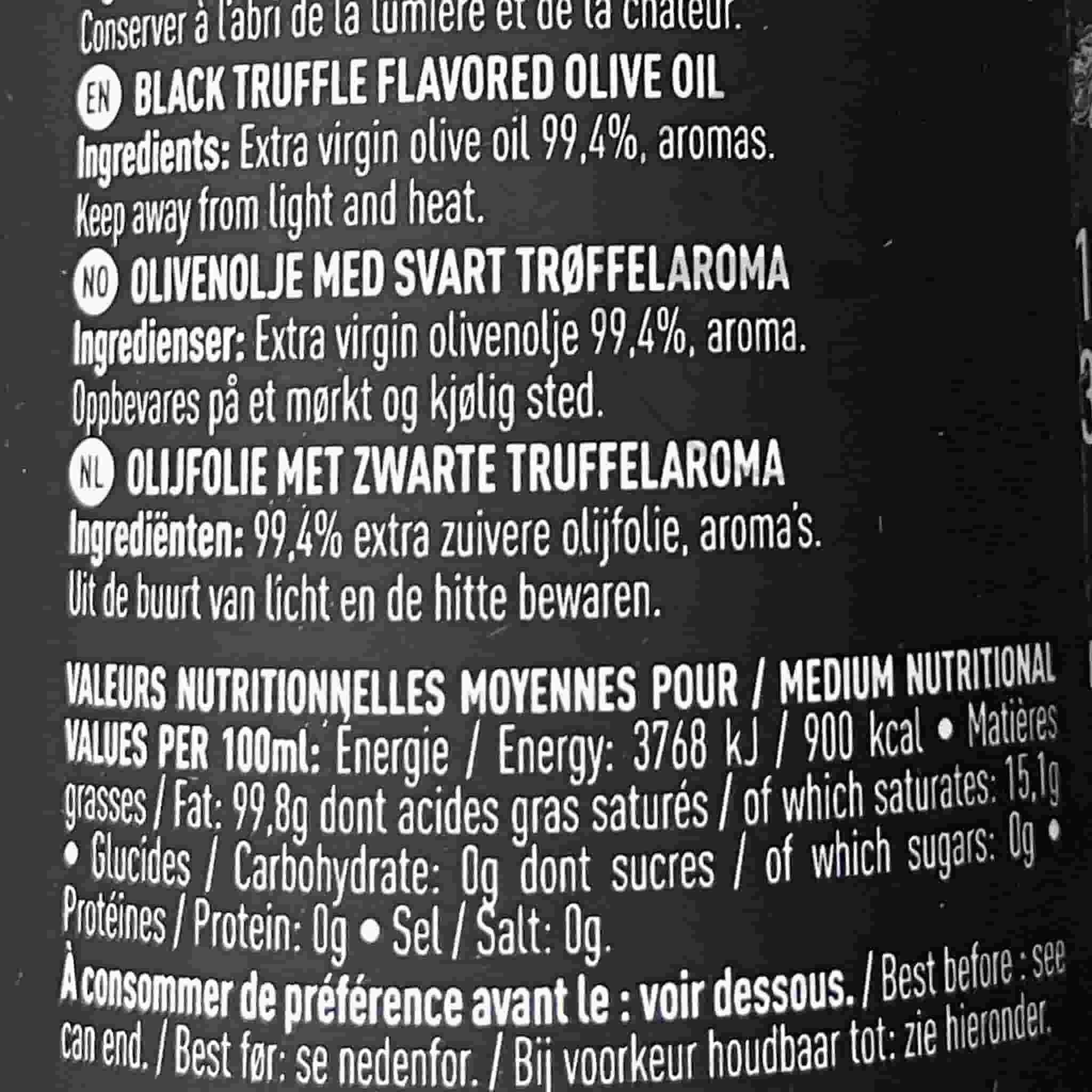 Maison Bremond Black Truffle Flavoured Olive Oil, 100ml