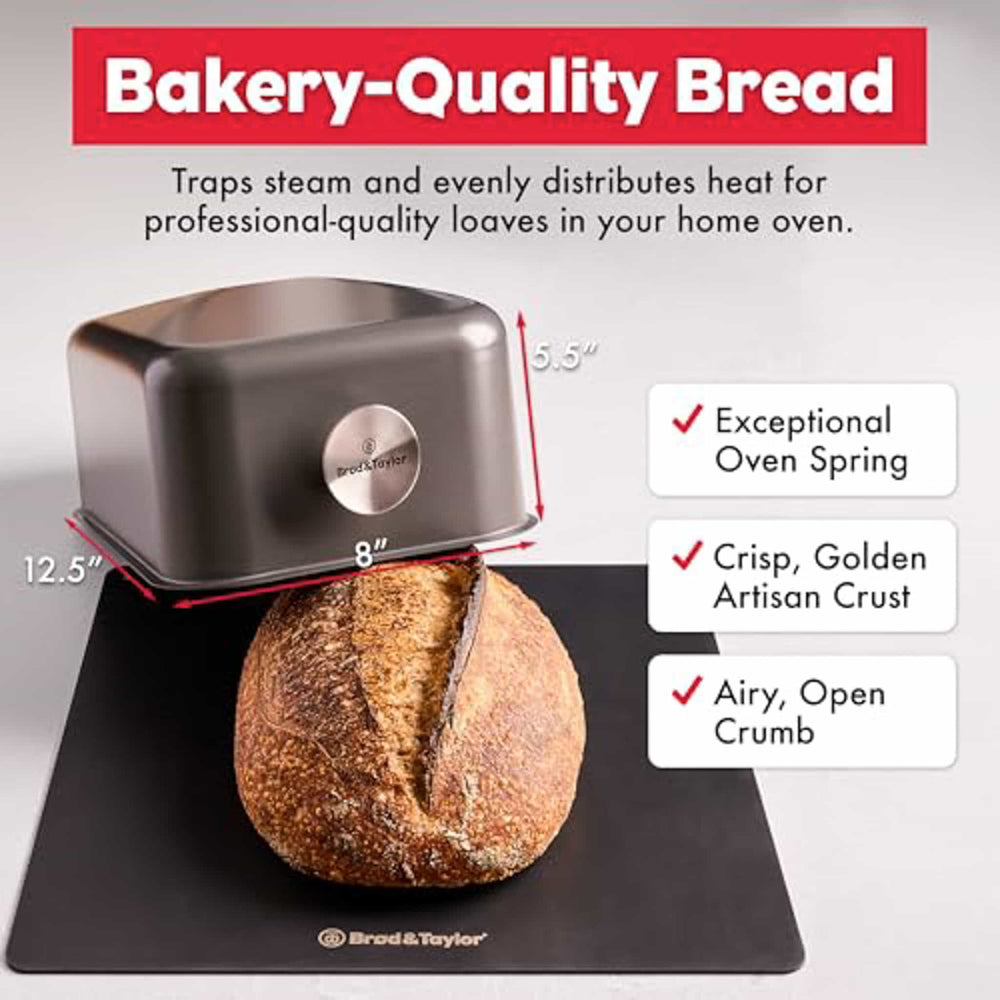 Brod & Taylor Batard Baking Shell Bread Cloche, 33x20cm