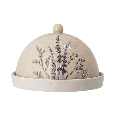 Bea Floral Round Butter Dish, 15cm