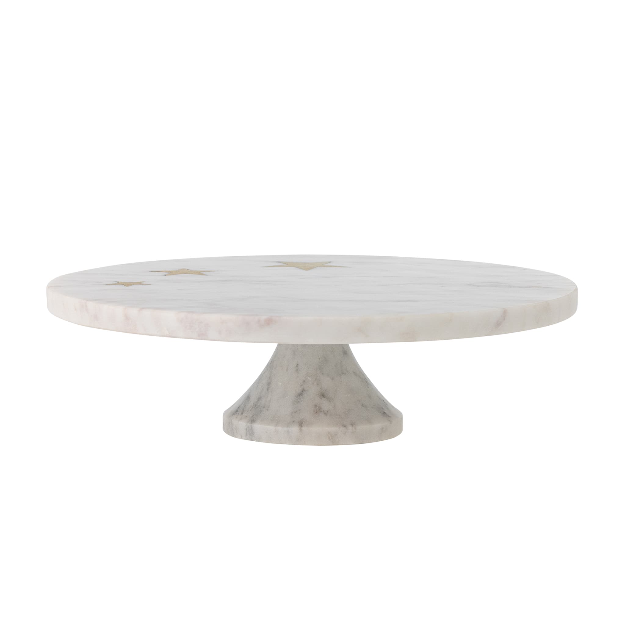 Fenya Star White Marble Cake Stand, 30cm