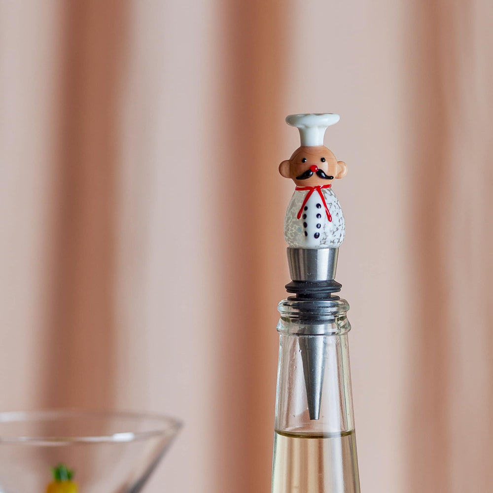 Chef Ceramic Bottle Stopper