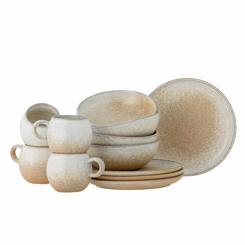 Terra Neutra Dinnerware Set, 12 Pieces