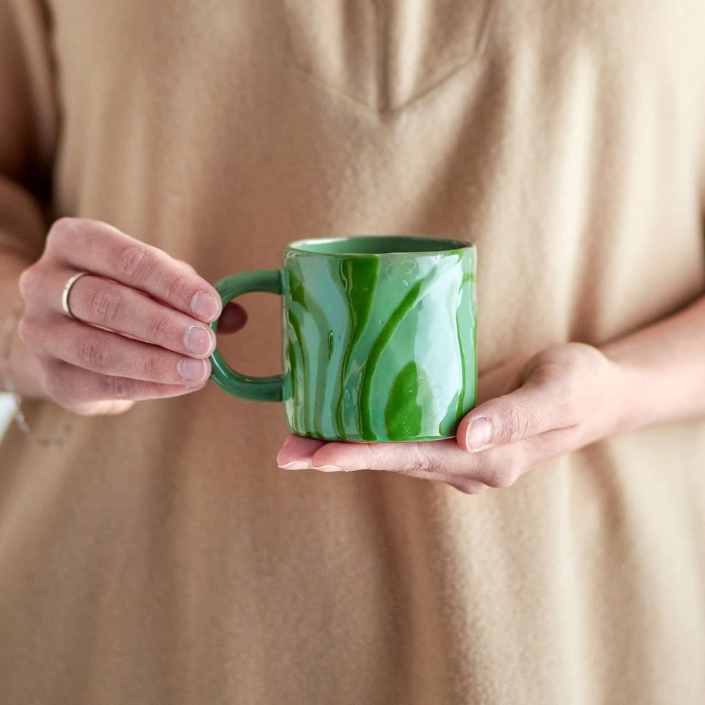Green Abstract Mug, 250ml