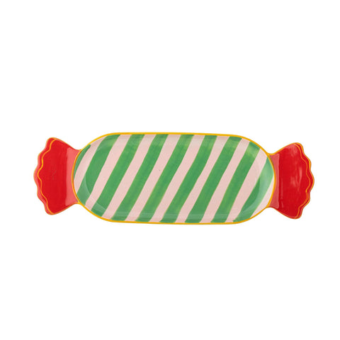 Striped Bon Bon Serving Plate, 28cm