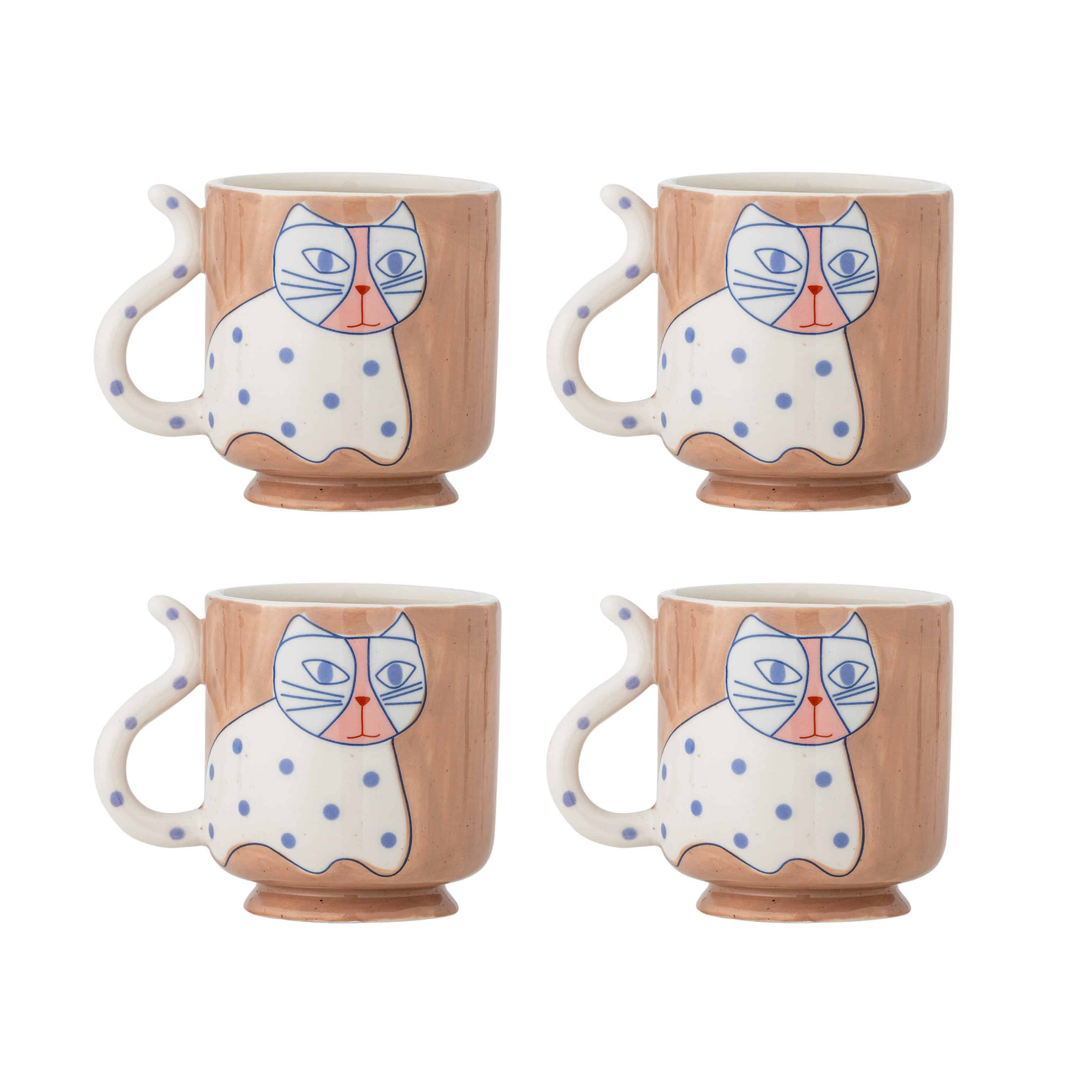 Set of 4 Missy Cat Mugs, 325ml | Buy online UK – Sous Chef UK