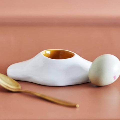Fried Egg Stoneware Egg Cup