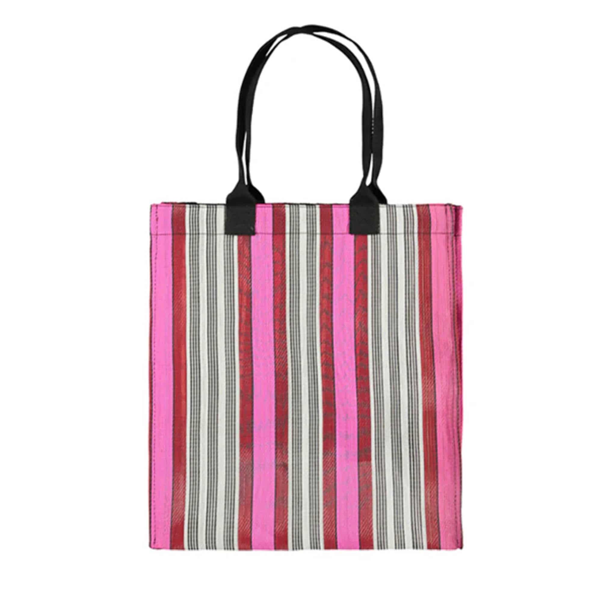 Striped Tote Bag, Pink