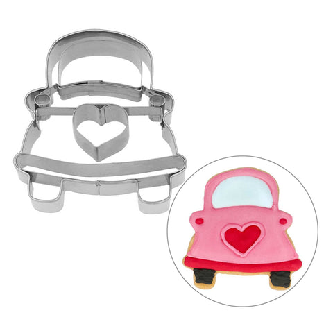 Stainless Steel Wedding Car Cookie Cutter, 6cm