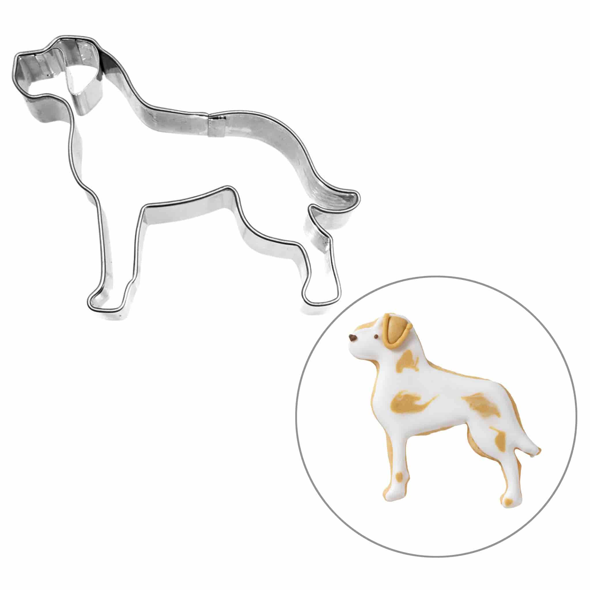Stainless Steel Great Dane Cookie Cutter, 7.5cm