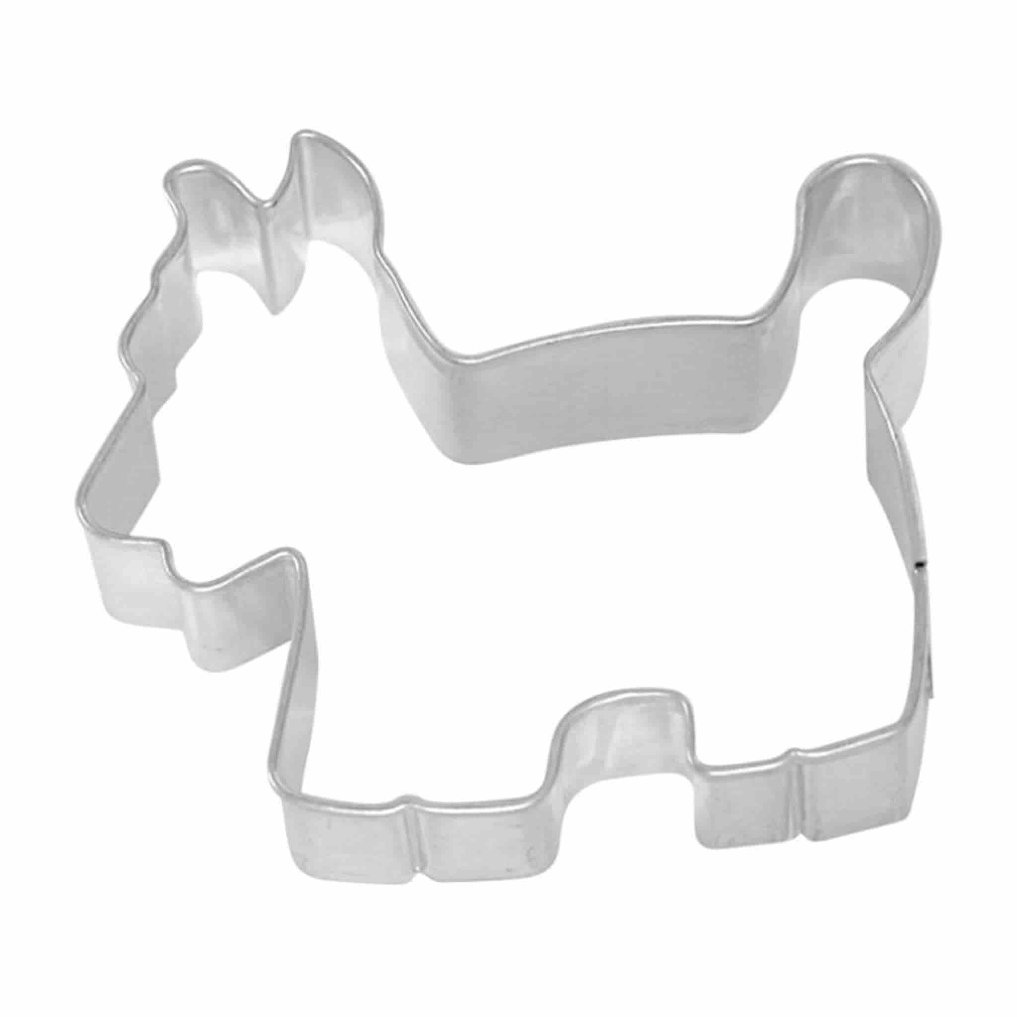 Stainless Steel Terrier Cookie Cutter, 8cm