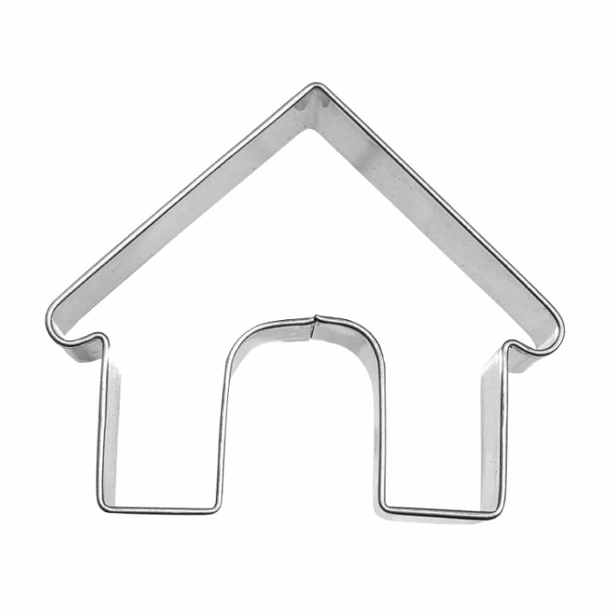 Stainless Steel Dog House Cookie Cutter, 6cm