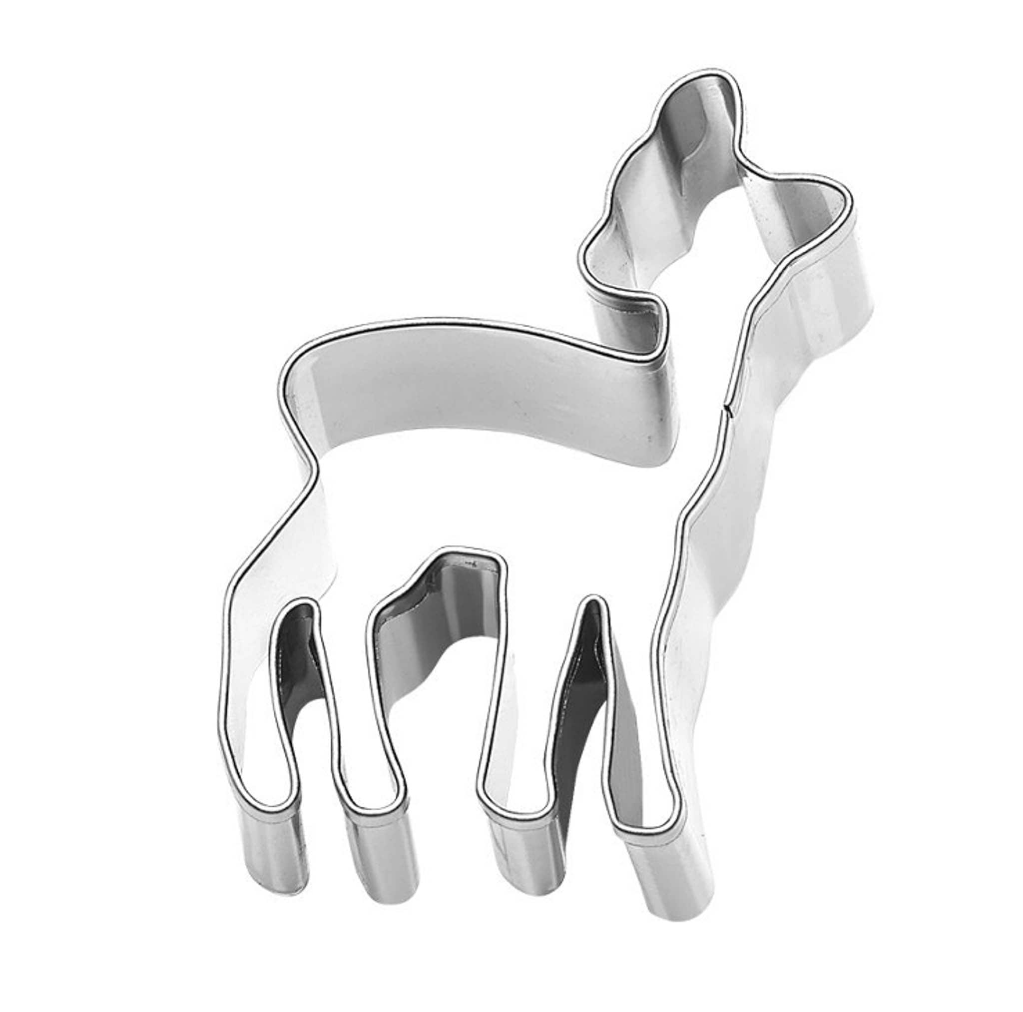 Stainless Steel Fawn Cookie Cutter, 6cm