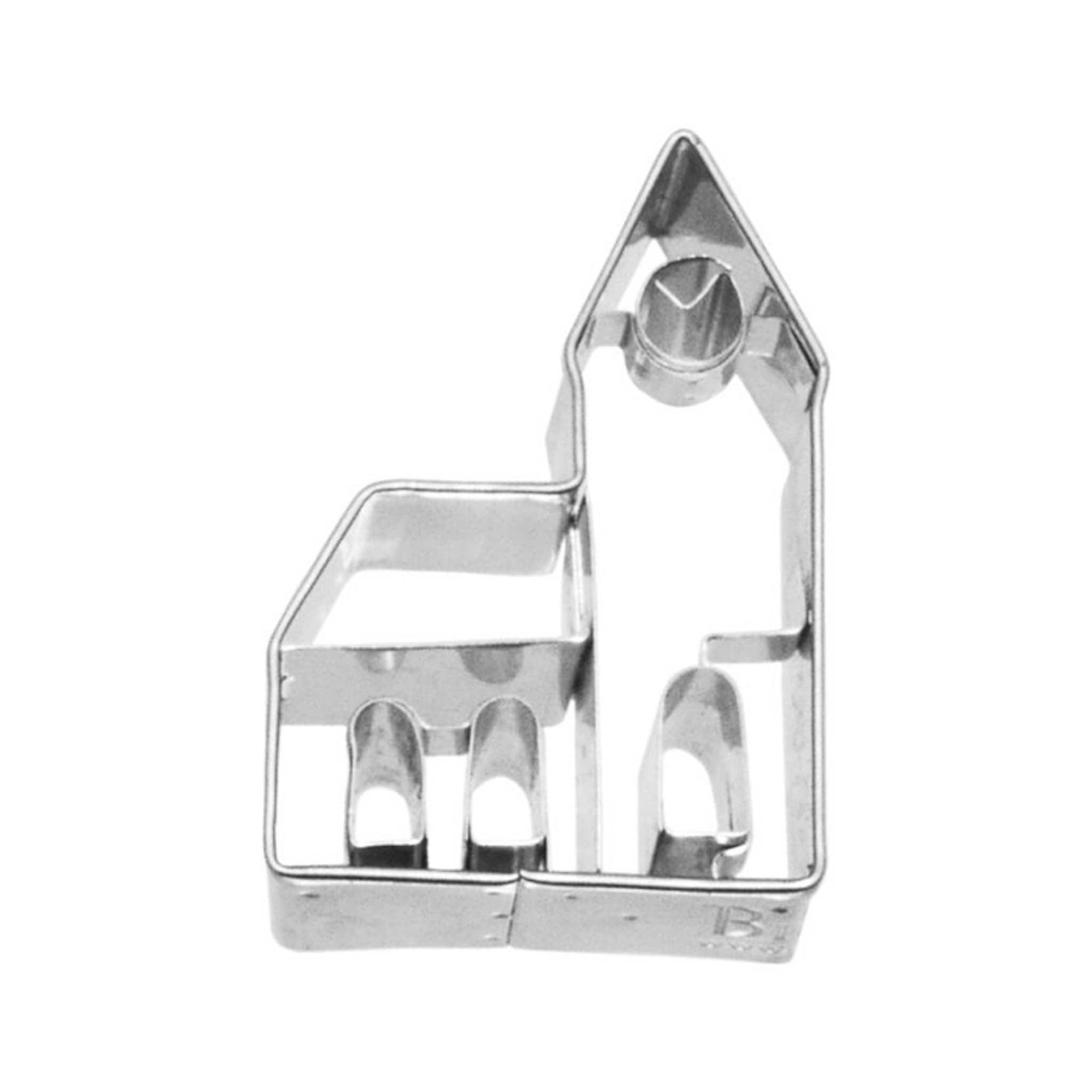 Stainless Steel Church Cookie Cutter, 6cm