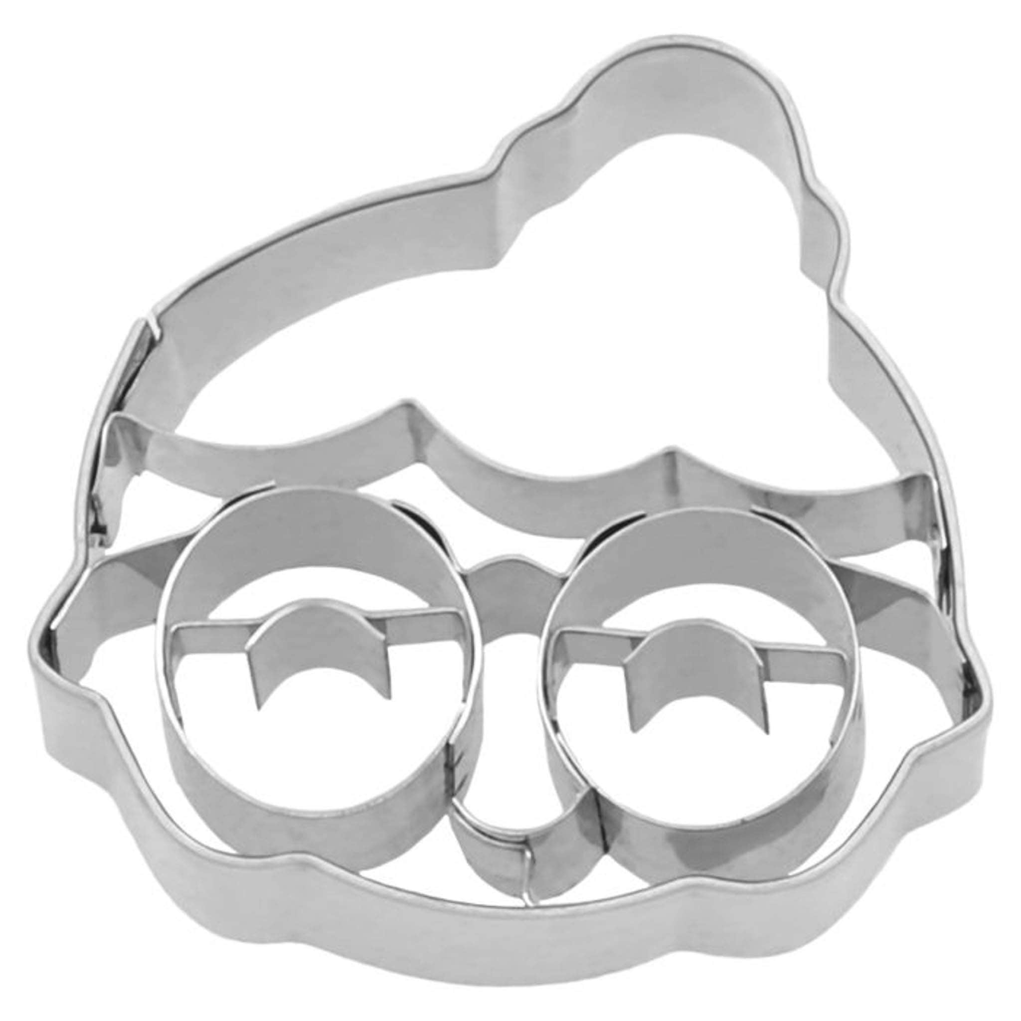 Stainless Steel Mrs. Claus Cookie Cutter, 5cm