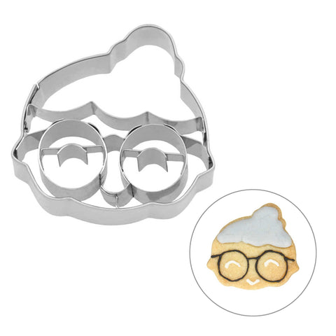 Stainless Steel Mrs. Claus Cookie Cutter, 5cm