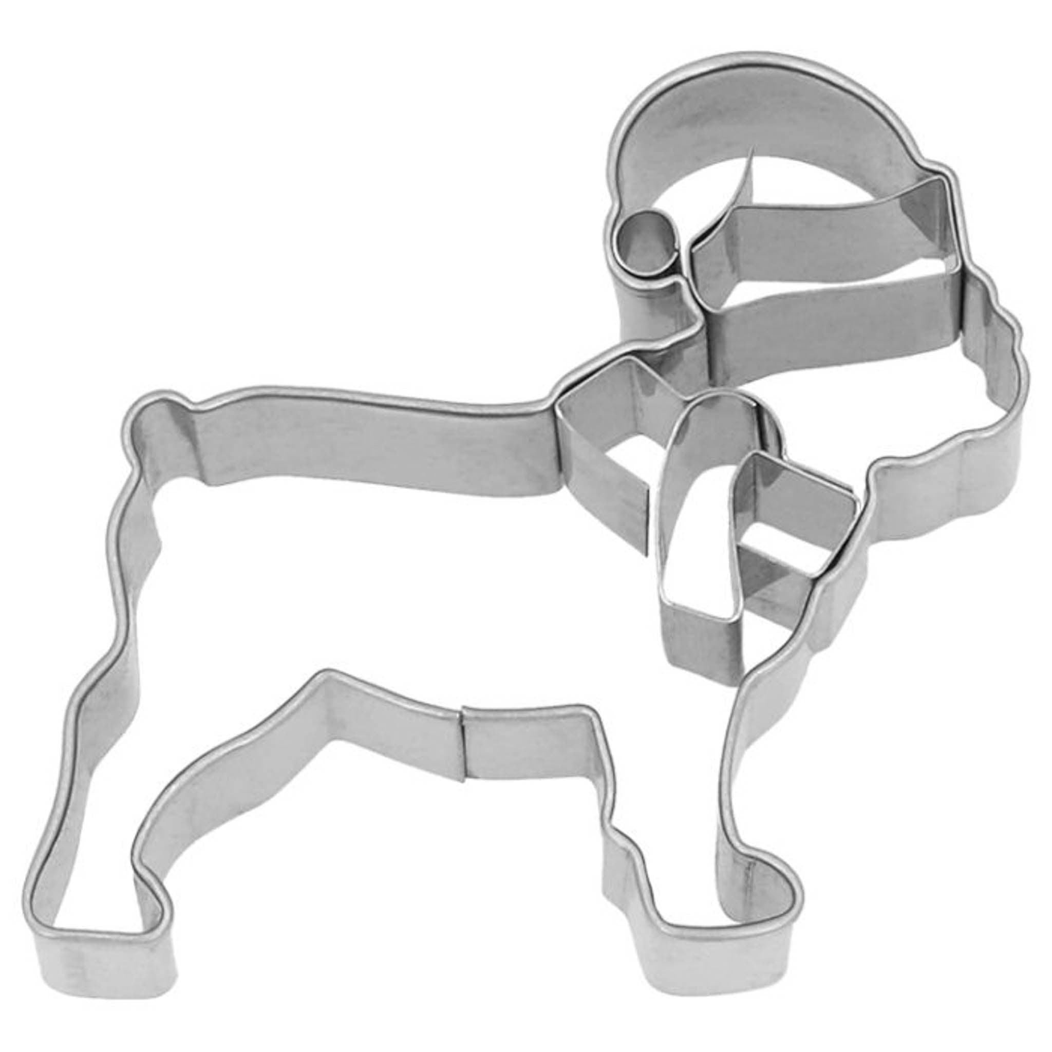 Stainless Steel Chrismas Mastiff Cookie Cutter, 6cm
