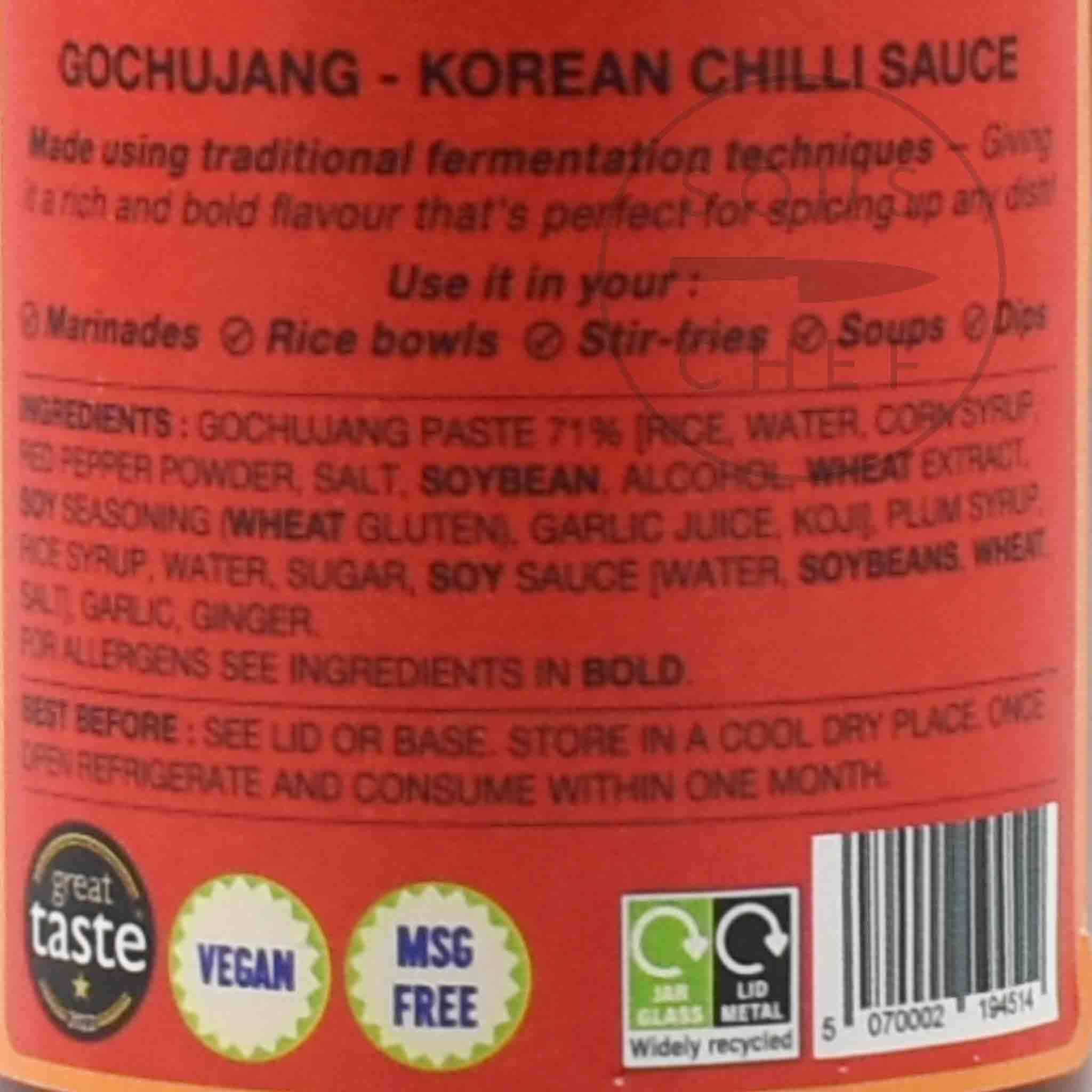 Bombom Korean Gochujang Hot Sauce, 220g