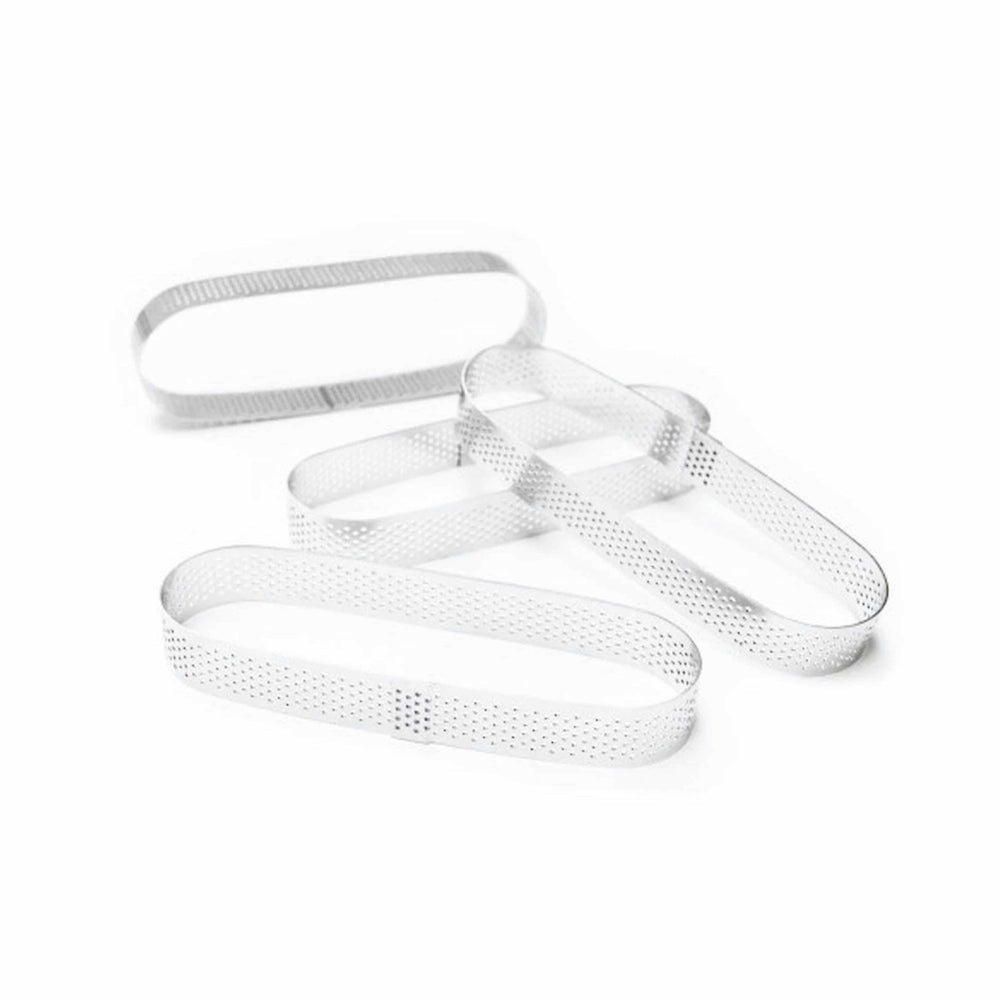 Scrap Cooking  Set of 4 Oval Perforated Tartlet Rings