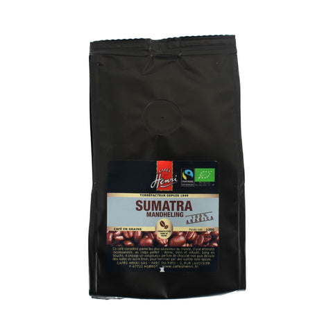 Cafes Henri Sumatra Mandheling Organic Whole Coffee Beans