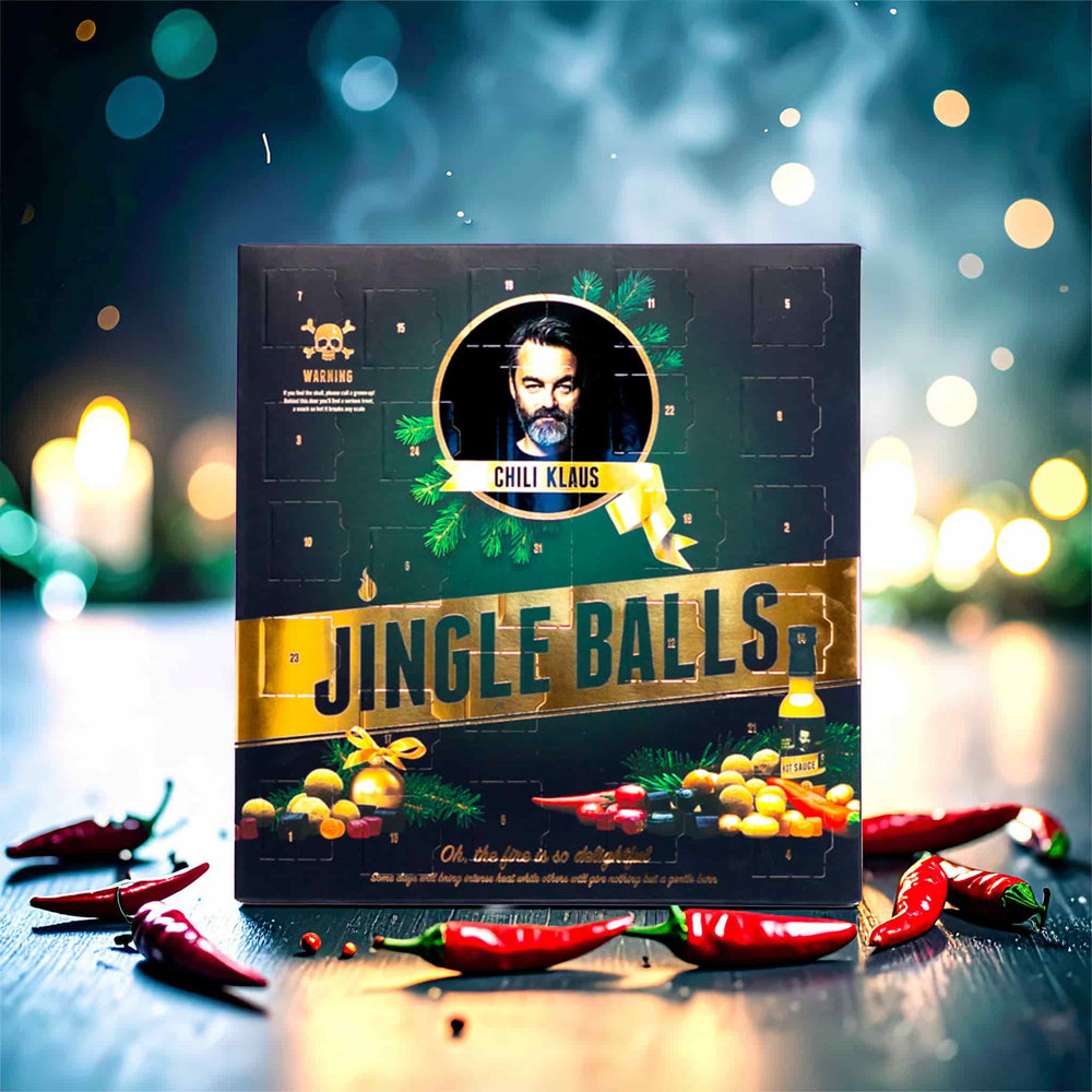 Chili Klaus Jingle Balls Chilli Sweets Advent Calendar Black & Gold, 420g