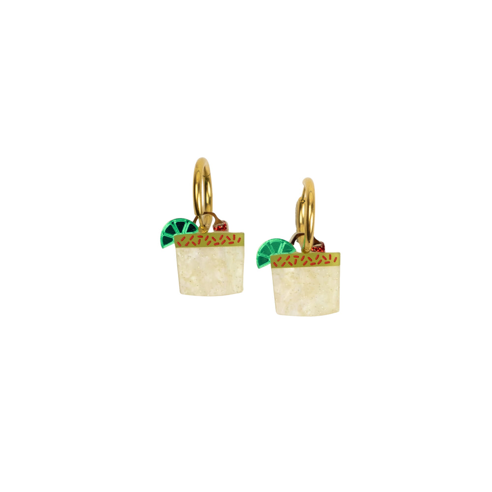 Cuteryko Spicy Margarita Stainless Steel Hoop Earrings