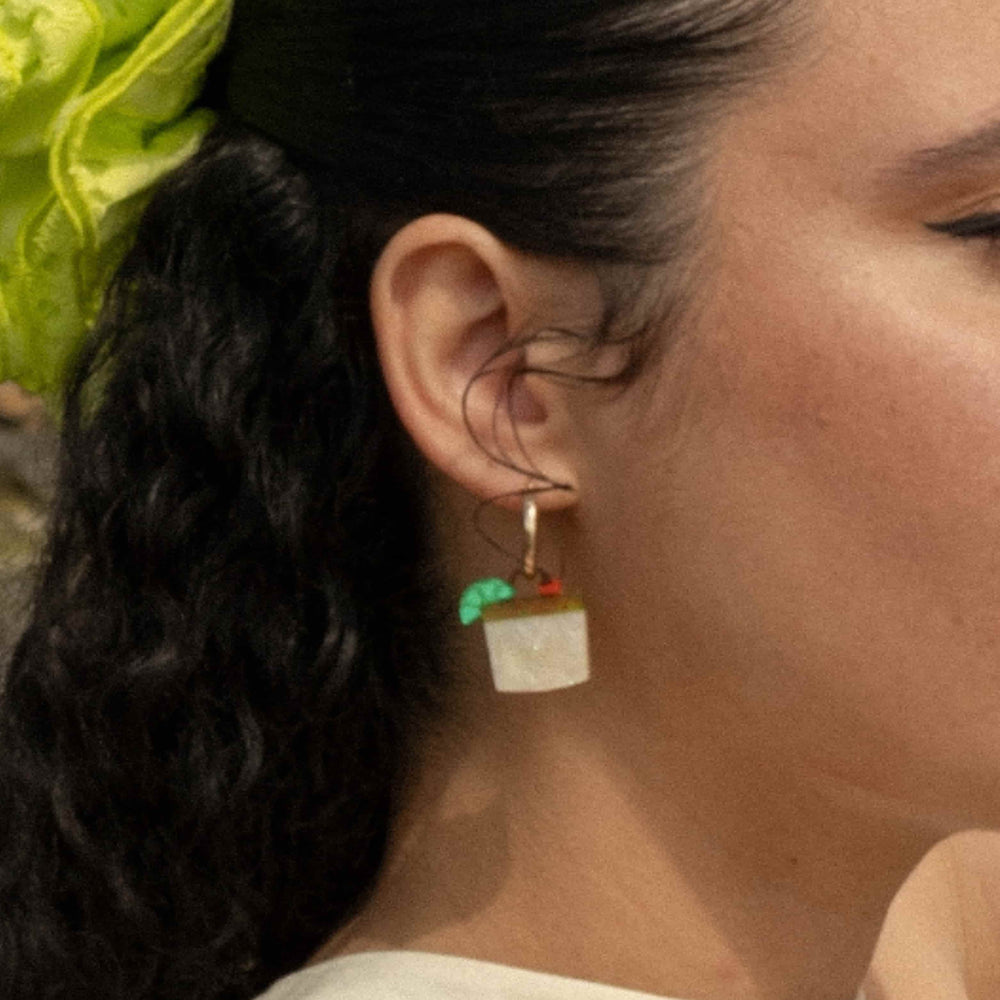 Cuteryko Spicy Margarita Stainless Steel Hoop Earrings