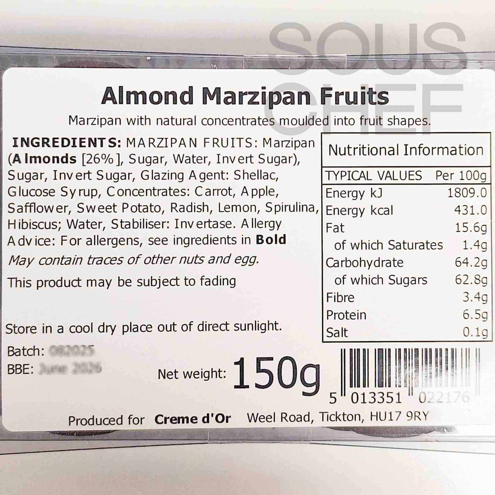 Marzipan Fruits, 150g