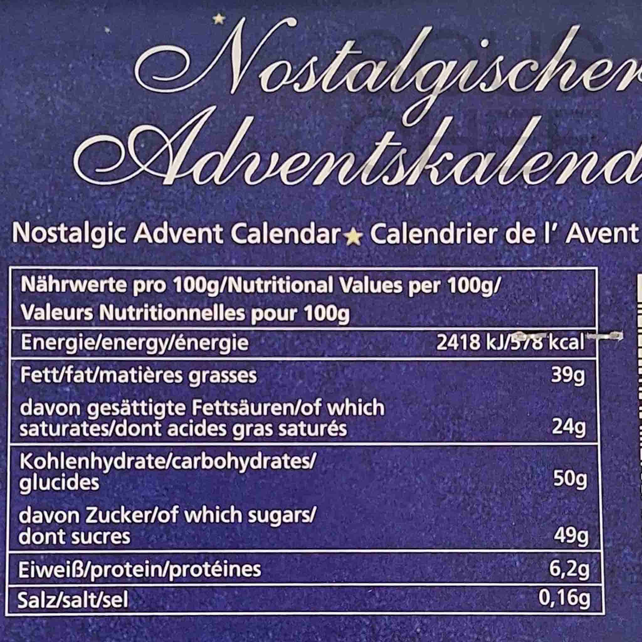 Heidel Nostalgic Chocolate Advent Calendar, 75g