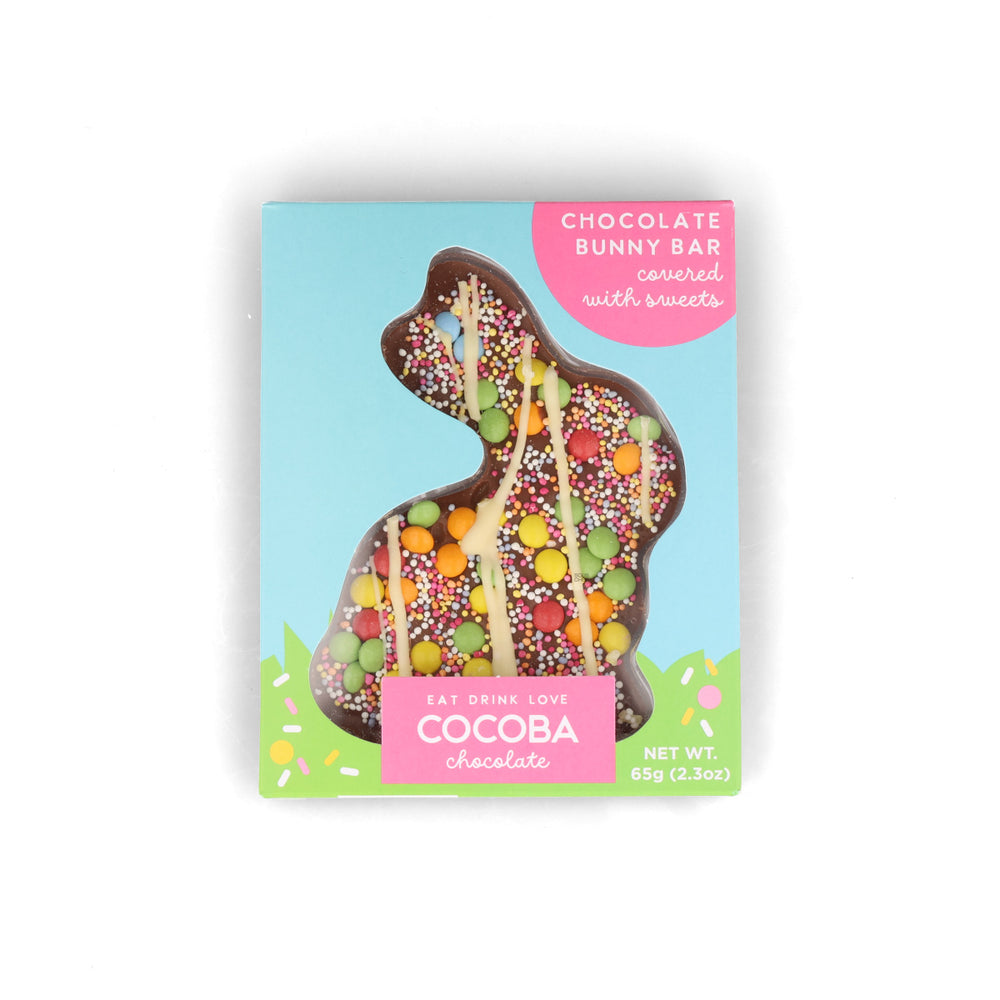 Cocoba Chocolate Easter Bunny with Sprinkles, 65g
