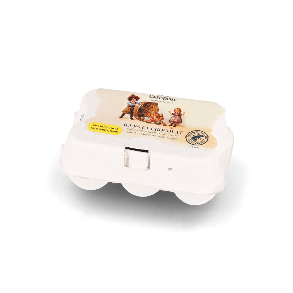 Café-Tasse Chocolate Easter Eggs in Egg Carton, 72g