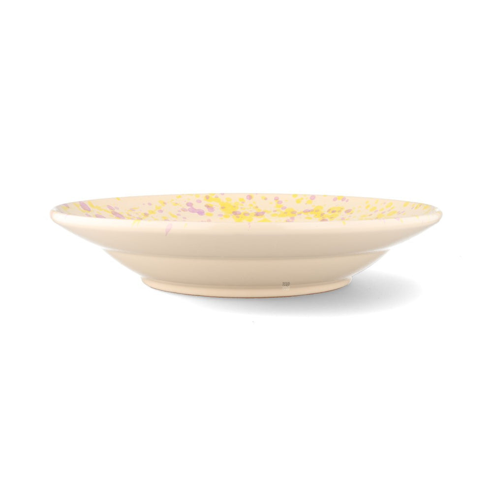 Puglia Lilac and Yellow Splatter Pasta Bowl, 29cm