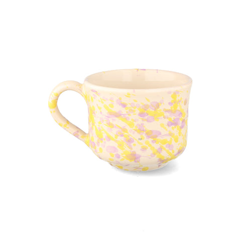 Puglia Lilac and Yellow Splatter Mug, 250ml