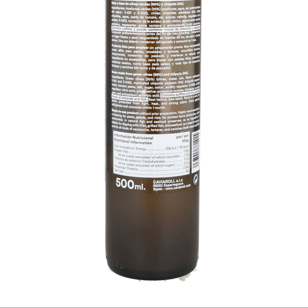 Caviaroli Liquid Green Olive Chipotle Sauce, 500ml