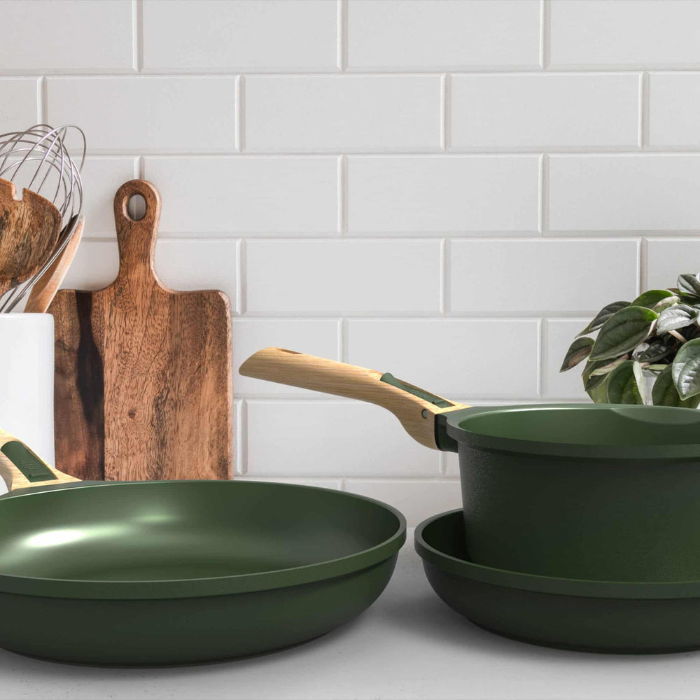 Cookut 3 Piece Set with Detachable Handles, Green | Buy online UK ...