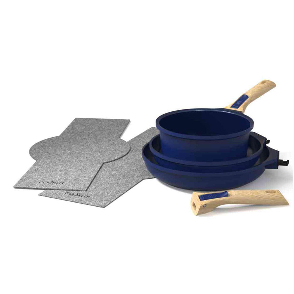 Cookut 3 Piece Set with Detachable Handles, Blue | Buy online UK – Sous ...