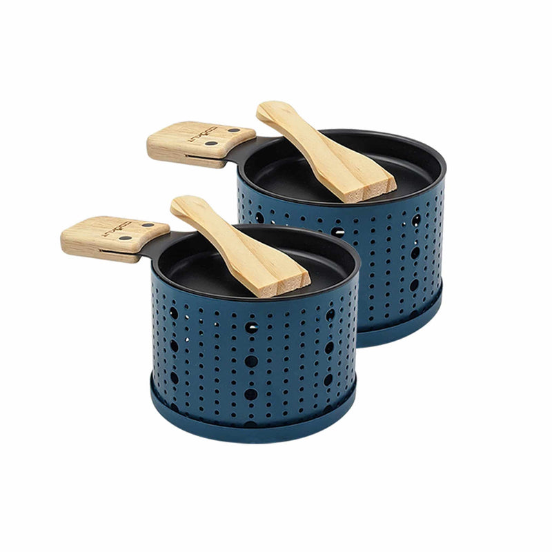 Set of 2 Cookut Raclettes with Tealights, Blue