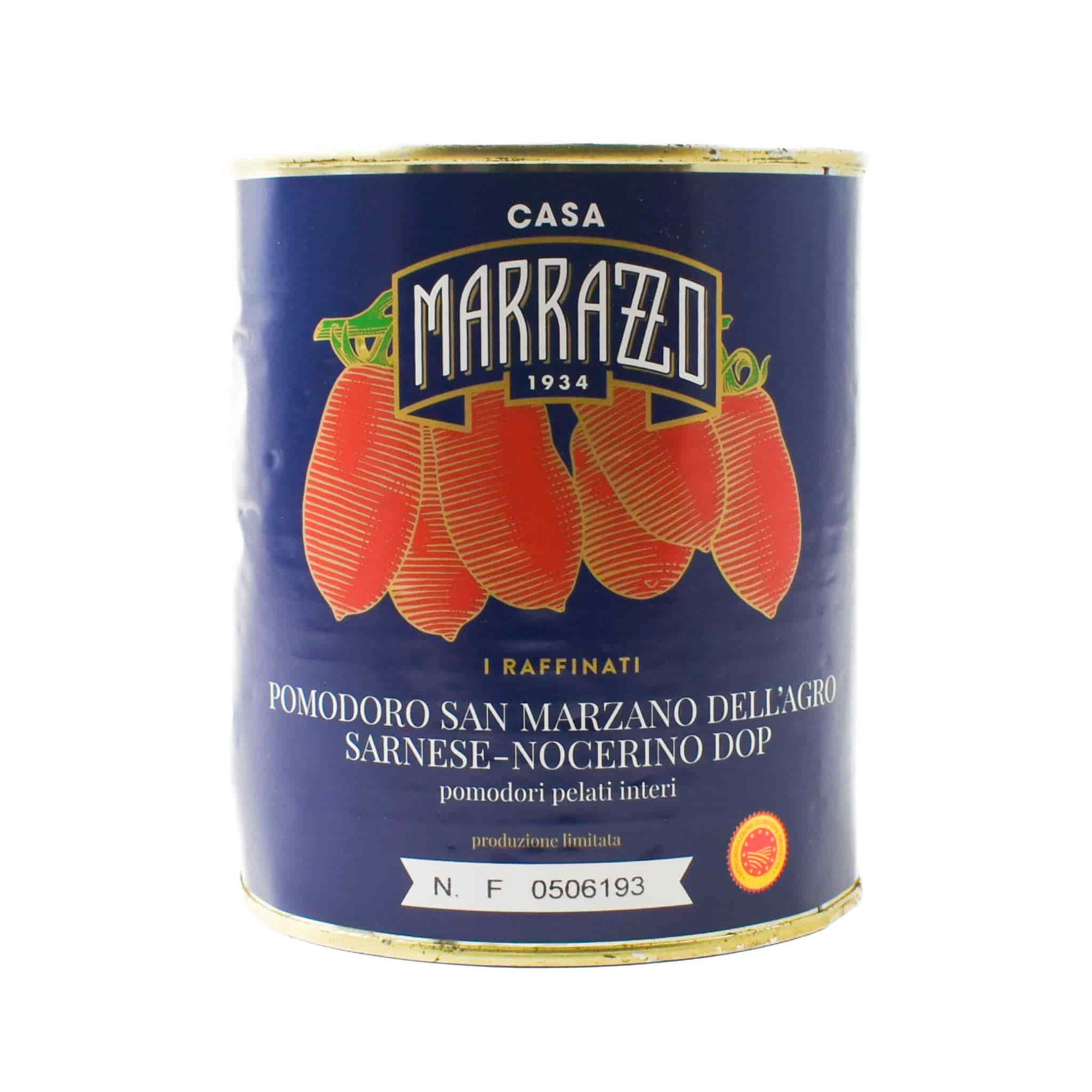 Casa Marrazzo Peeled San Marzano DOP Tomato with Basil, 1kg
