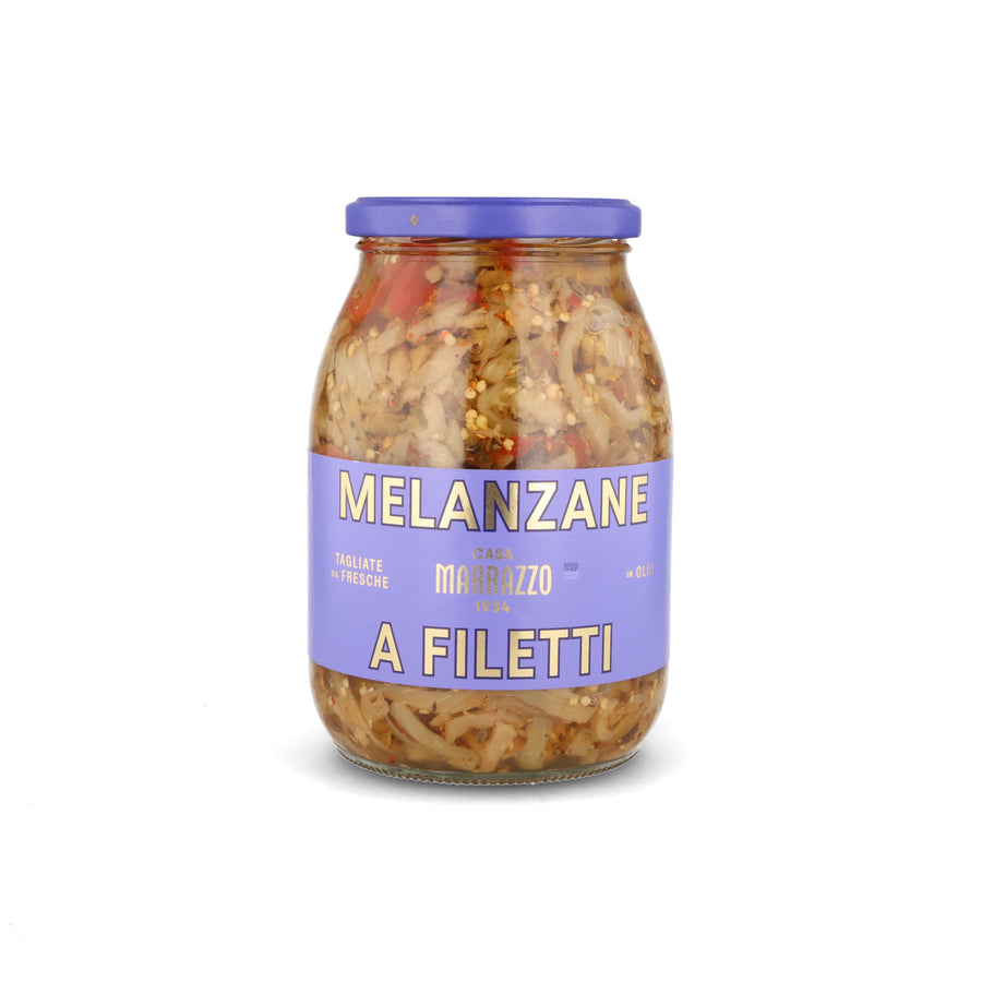 Casa Marrazzo Sliced Eggplant in Oil, 1 Litre | Buy online UK