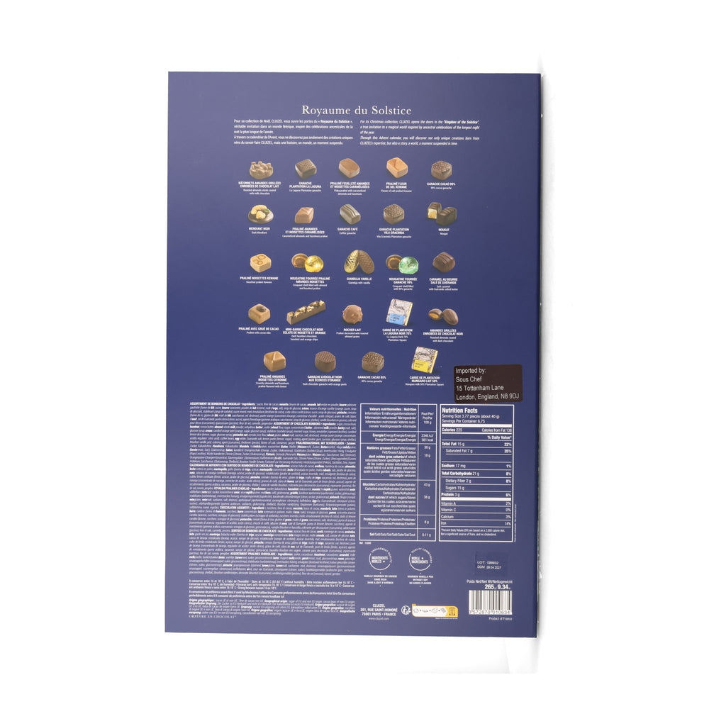 Cluizel Kingdom of Solstice Chocolate Advent Calendar, 265g