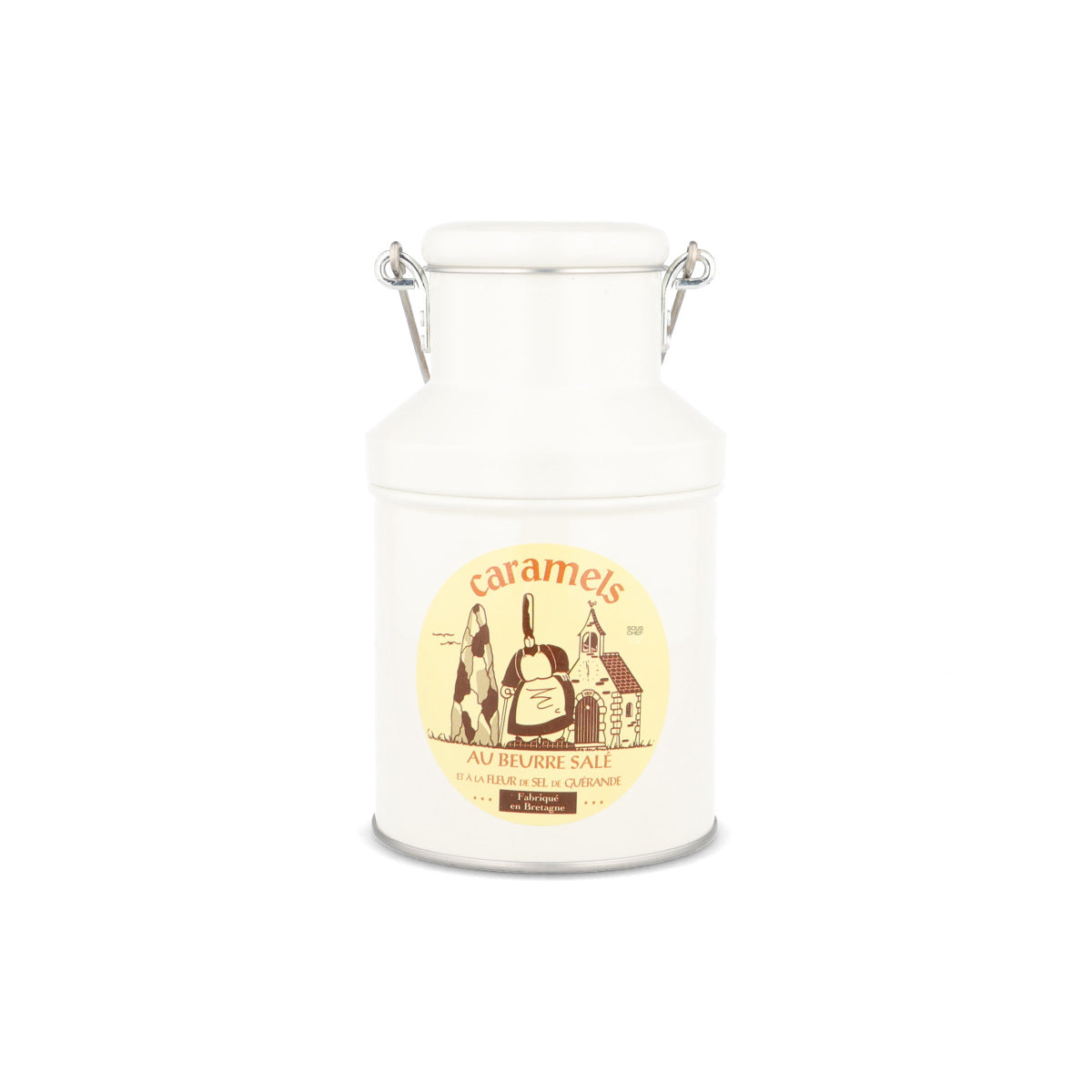 French Salted Butter Caramels in Vintage Style Milk Churn, 200g